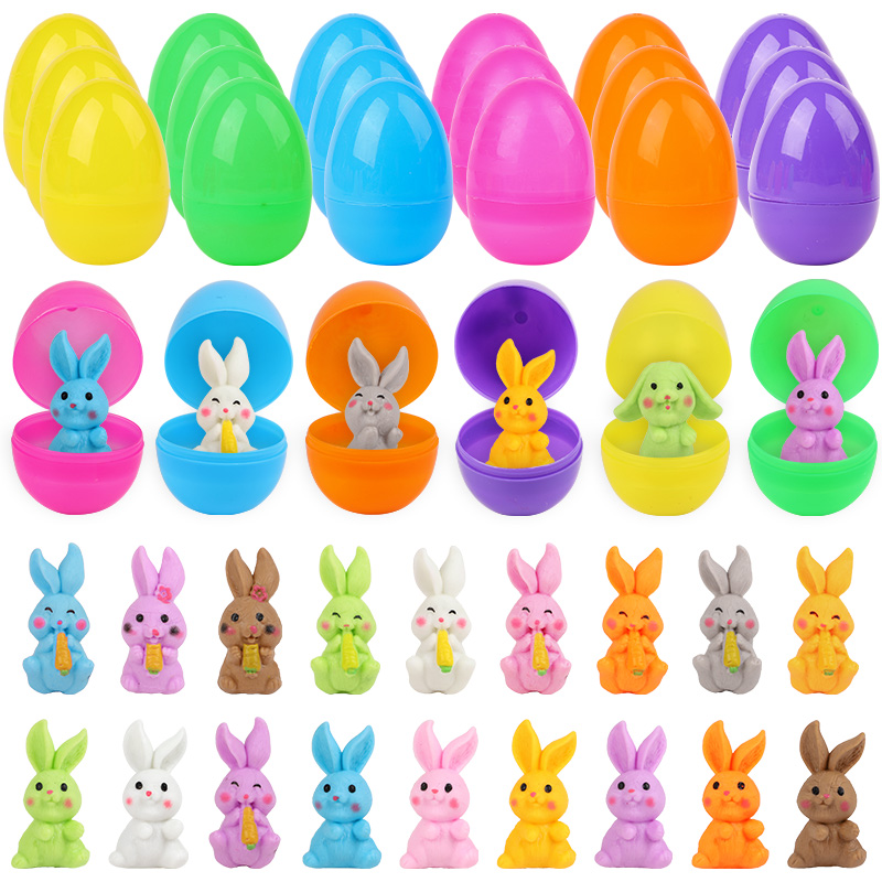 Party Games Easter - 24 шт. пасхальных яиц с фигуркой