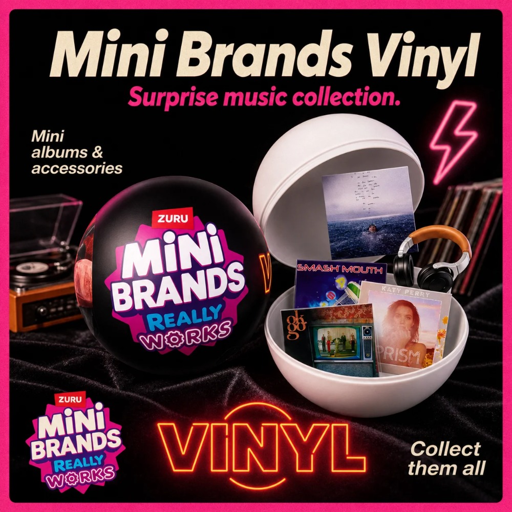 Party Games Music - Виниловые мини-пластинки-сюрпризы ZURU Mini Brands: идеальный